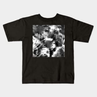 Black and White Pastel Tie-Dye Kids T-Shirt